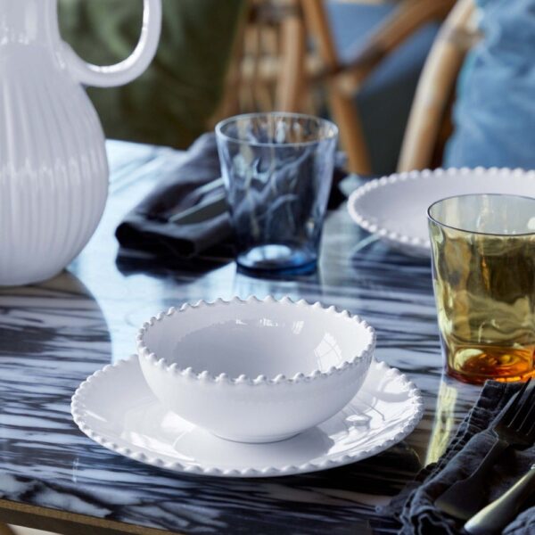 Costa Nova Pearl White Salad/Dessert Plate - Image 3