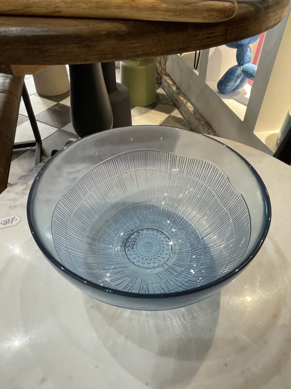 Recycled Glass Bowl Blue - Image 3