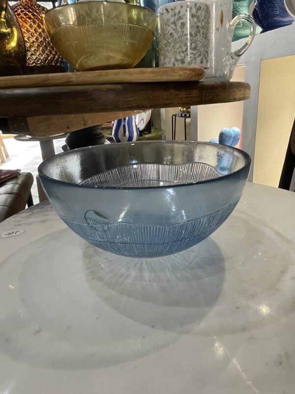 Recycled Glass Bowl Blue - Image 2