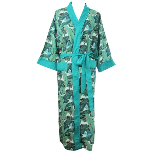 Green Leaf Dressing Gown - Image 4