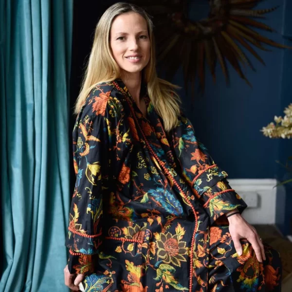 Burnt Orange Dressing Gown - Image 2