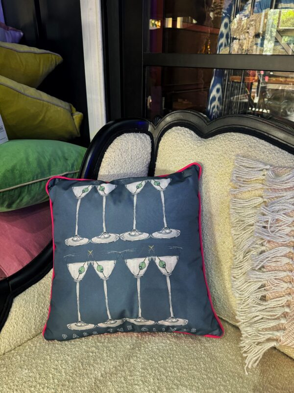 The Hambridge Artist Cushion - Olives