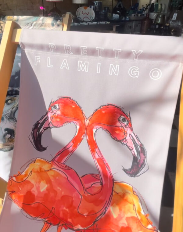 The Hambridge Artist Deckchair - Flamingo - Image 2
