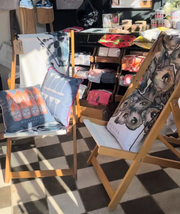 The Hambridge Artist Deckchair -Lobster - Image 3