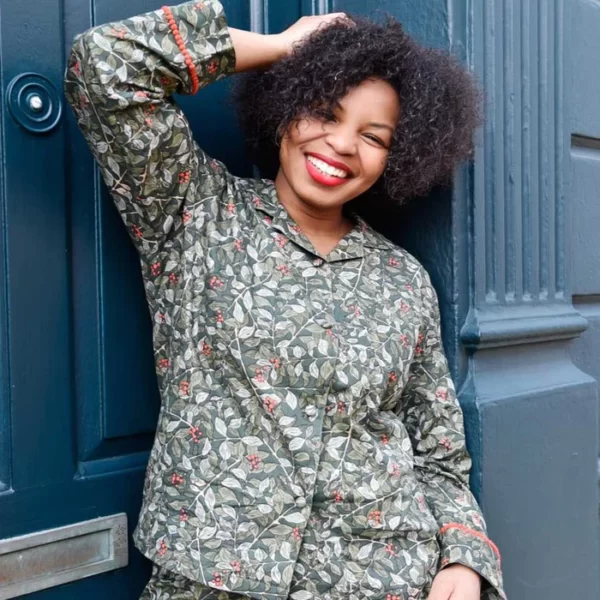 Winter Berry Print Ladies Pyjamas - Image 4