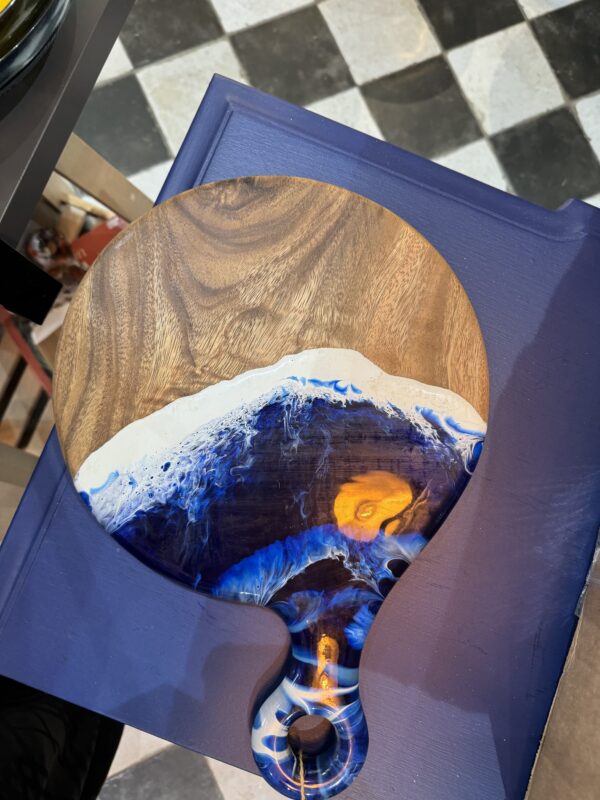Fusion'D Round Chopping Board Blue - Image 2