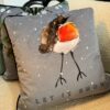 The Hambridge Artist Cushion - Robins - Image 2