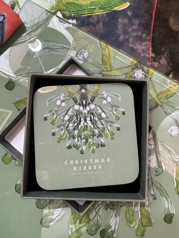 The Hambridge Artist Coaster - Mistletoe